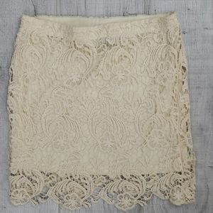 Wet Seal crochet lace skirt